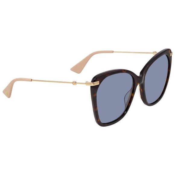 NEW Gucci Blue and Brown Butterfly Women's Sunglasses